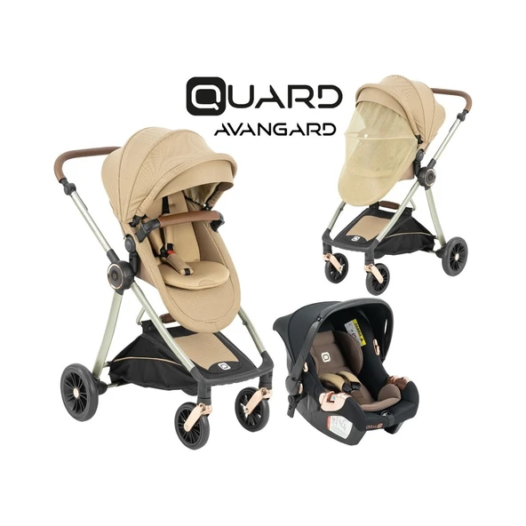 Quard Avangard Travel Sistem Bebek Arabası Latte ürün görseli 1