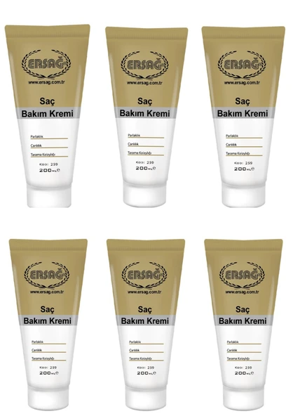 Ersağ Saç Bakım Kremi 200 ml x 6 Adet ürün görseli 1