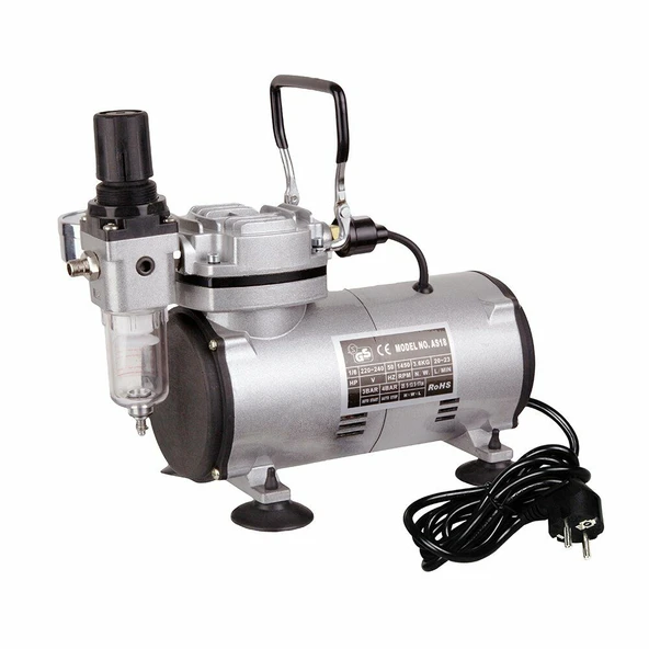 Lotus LT18-2 Airbrush Sessiz Mini Kompresör - Resim 4
