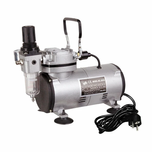 Lotus LT18-2 Airbrush Sessiz Mini Kompresör - Resim 5