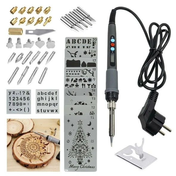 Rox Wood 0143 Pro Ahşap Yakma ve Hobi Seti 60 Watt - 46 Parça ürün görseli 1