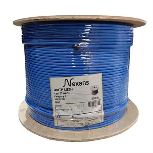 NEXANS Cat 6 Halogen Free Utp 23AWG Kablo 500m MAVİ ürün görseli 1