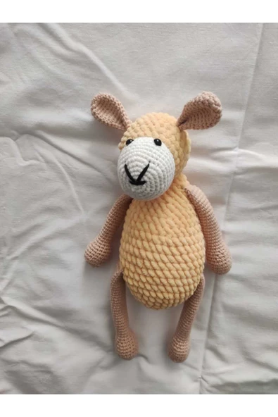 ASELYA  AMİGURUMİ  EL YAPIMI OYUNCAK KUZU 30CM ürün görseli 1