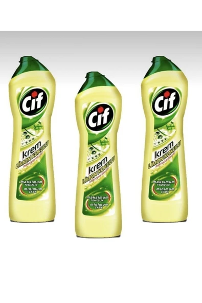 Cif Krem Limon Kokulu 500 ml x 3 Adet ürün görseli 1