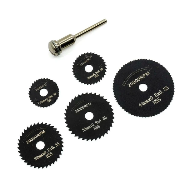 Rox Wood 0088 HSS Gravür Makinası Mini Testere Seti 6 Parça ürün görseli 1