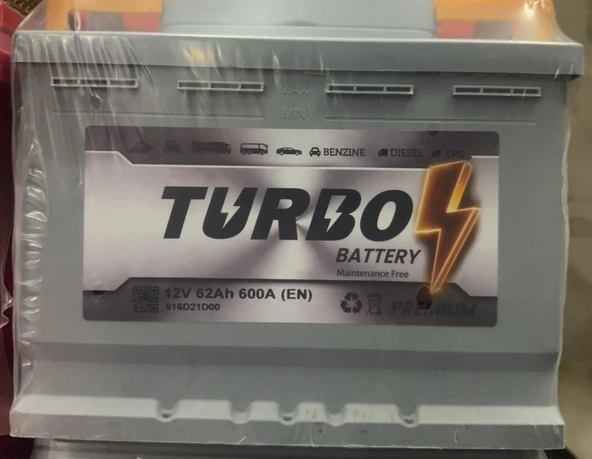 12V 62 AH 600A EN TURBO AKÜ PETLAS ÜRETİM ürün görseli 1