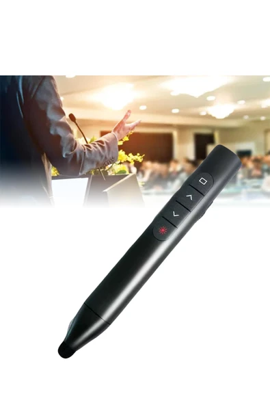 Akıllı Tahta Dokunmatik Yazım Kalemi Slayt Sunum Kumandası Powerpoint Wireless Presenter Pointer ürün görseli 1