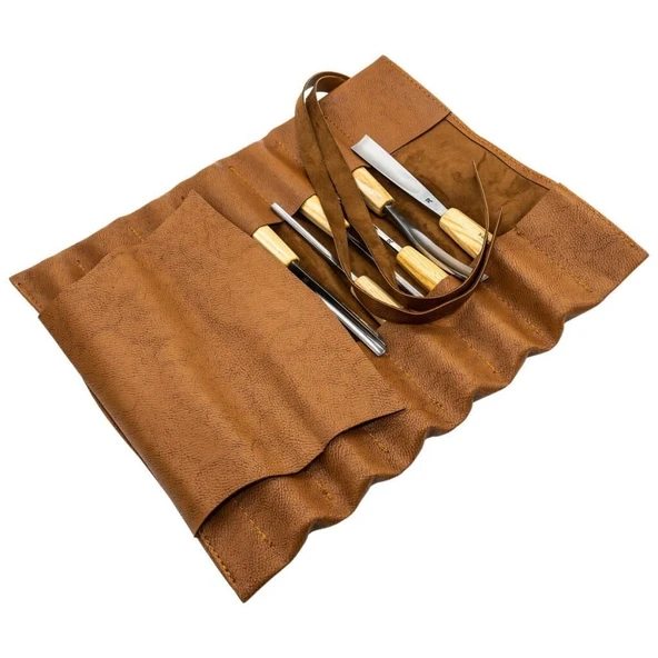 Rox Wood 0125 Deri Çantalı Premium Iskarpela Seti 12 Parça ürün görseli 1