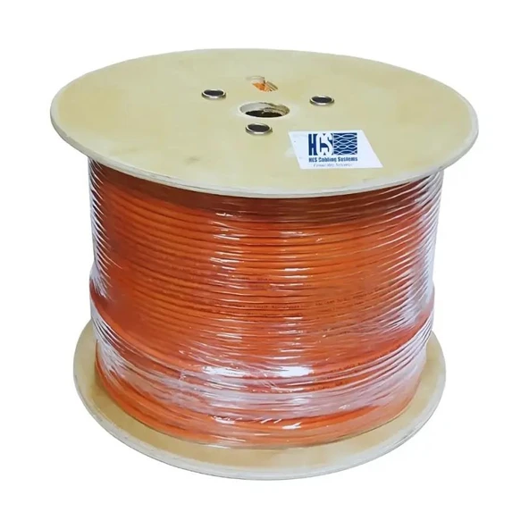 HCS Cat 6 Halogen Free U/utp Lsoh 500M Makara 23AWG TURUNCU ürün görseli 1
