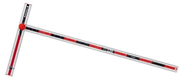 Hultafors PS120 Alüminyum Dört Fonksiyonlu Açı ve İşaretleme Cetveli 120 cm 253501 ürün görseli 1