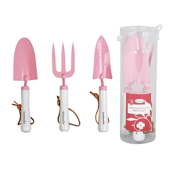 Gardenwind Plastik 3 lü Set Pembe P2232003 - Resim 10