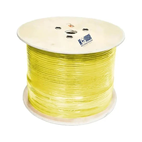 HCS Cat 6 Halogen Free U/utp Lsoh 500M Kablo 23AWG SARI ürün görseli 1