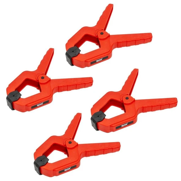 Rox 0146 Yaylı Mandal Tip Kıskaç İşkence 25 mm (4 lü) ürün görseli 1
