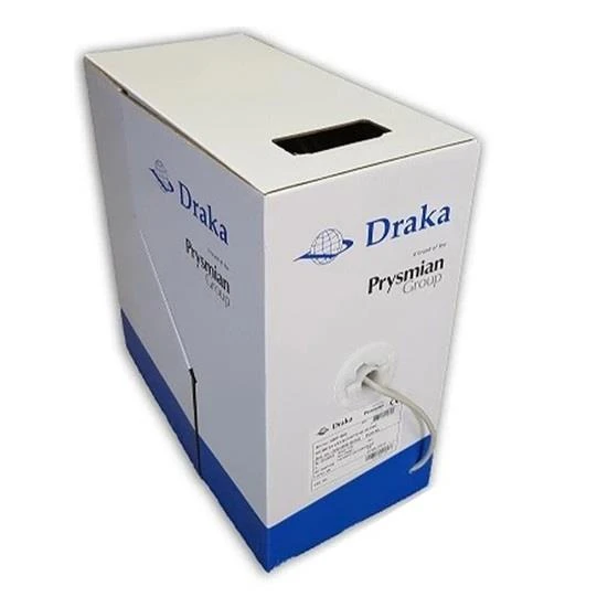 PRYSMİAN Draka H.F Cat 6 Kablo UC400 C6 U/UTP 23AWG Lshf 305m GRİ ürün görseli 1