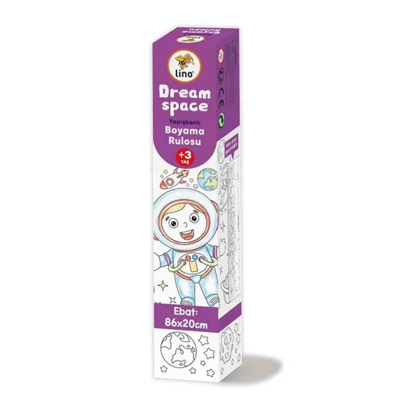Lino Yapışkanlı Boyama Rulosu Kağıdı 86x20 cm Dream Space ürün görseli 1