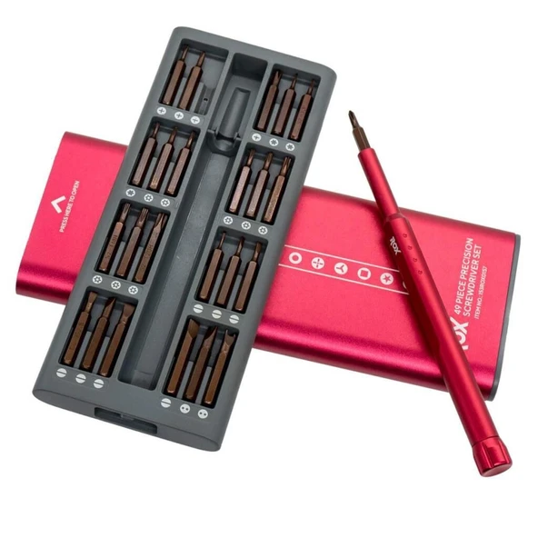 Rox 0157 Manyetik Elektronikçi Hassas Tornavida Seti 49 Parça ürün görseli 1