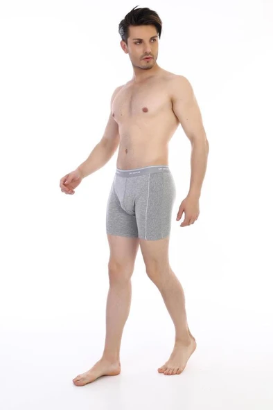 3 Adet Çift Kaplan Erkek Elastanlı Biyeli Boxer 855 - Resim 3