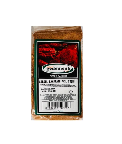 SEBZELİ BAHARATLI ACILI ÇEŞNİ 250 GR ürün görseli 1