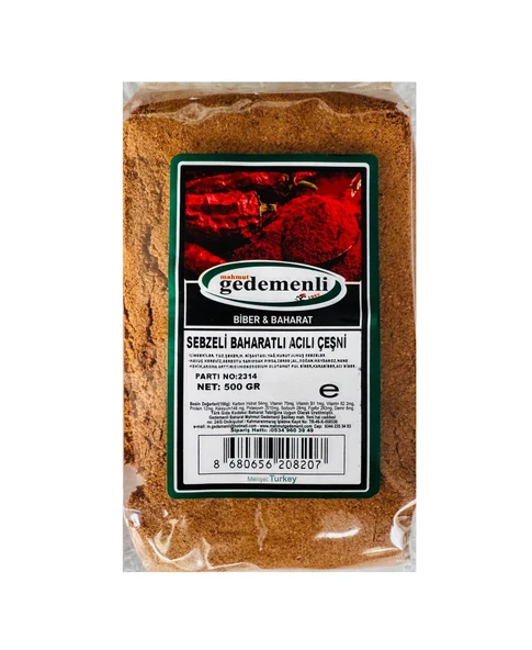 SEBZELİ BAHARATLI ACILI ÇEŞNİ 500 GR ürün görseli 1