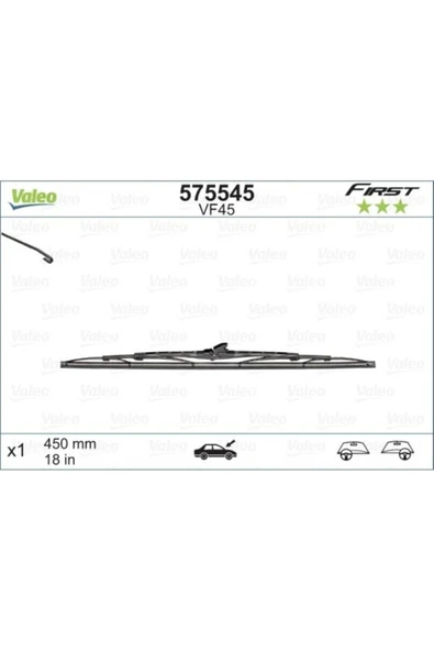 Valeo 575545 Silecek Tek R11 First 450mm ürün görseli 1