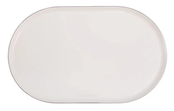 Porland Chopin Platin 32cm Oval Kayık Tabak ürün görseli 1