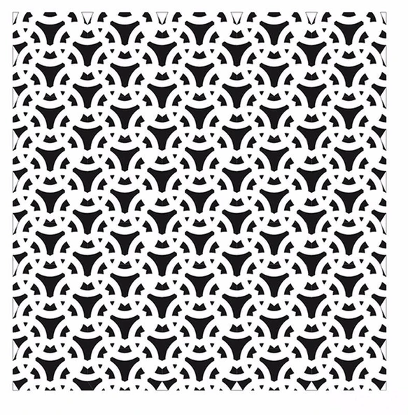 HD095 Home Dekor Stencil 45x45 ürün görseli 1