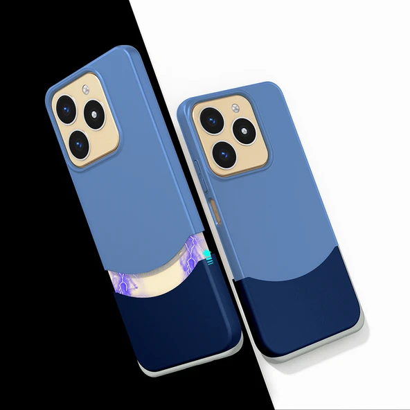 Realme Note 60 Kılıf Mıknatıslı Duble Kapak - Resim 7