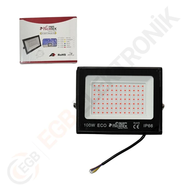 HIGHTEK 100W Ipad Kasa Projektör - Kırmızı HT-0329 ürün görseli 1