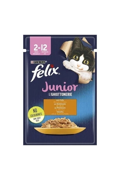 Felix Junior Tavuklu Yavru Kedi Konservesi 85 g (26 Adet) ürün görseli 1