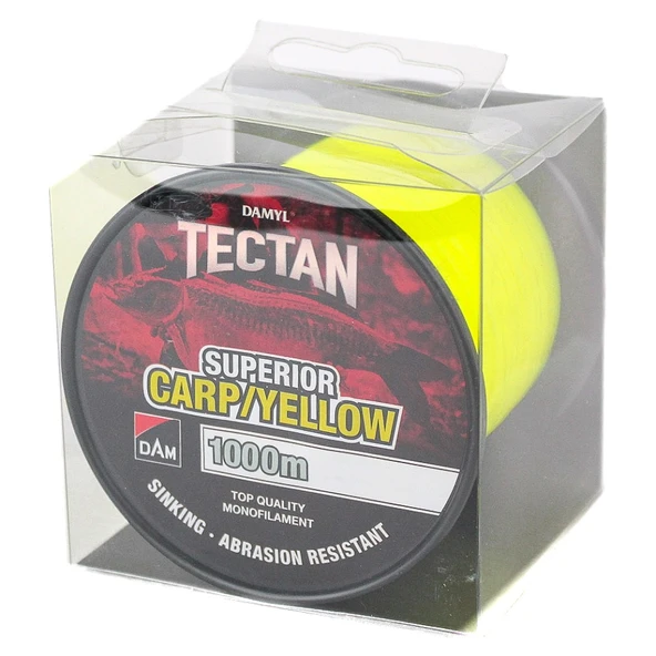 Dam Tectan Superior 1000mt 0.33mm Carp-Yellow Monofilament Misina ürün görseli 1