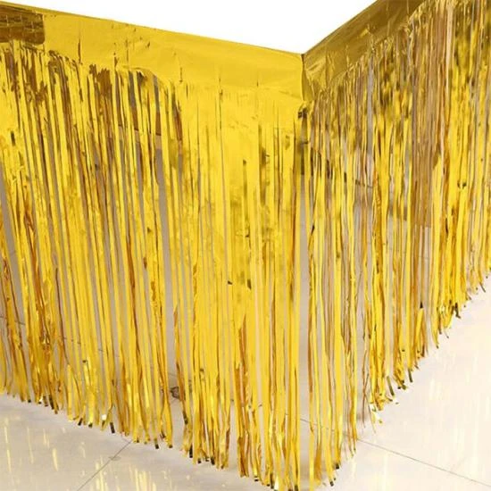 SARI MASA ÖRTÜSÜ, GOLD MASA ETEĞİ - Resim 3