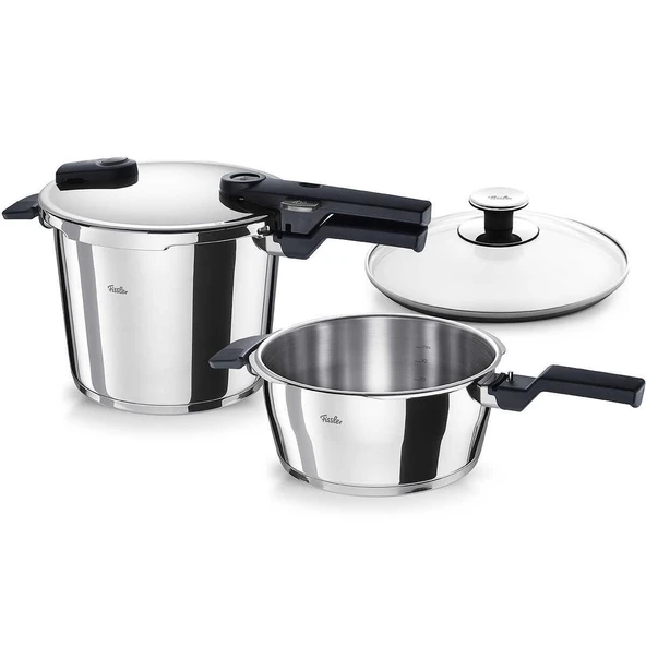 Fissler Vitaquick Glossy Düdüklü Tencere 6+3,5 Litre ürün görseli 1