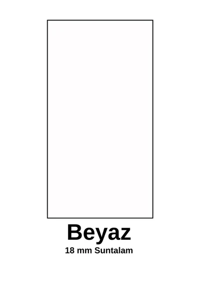 Kitaplıklı Yan Sehpa Beyaz - Resim 7
