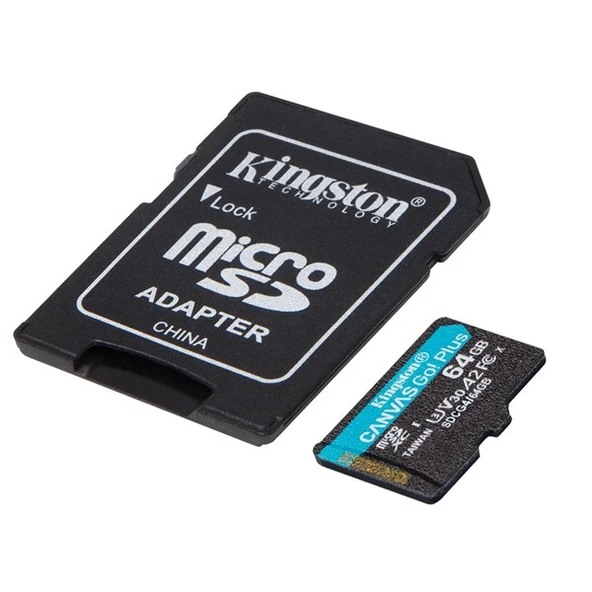 PTTAVM: KINGSTON 64GB CANVASGO+ SDCG4/64GB MICRO-SD HAFIZA KARTI