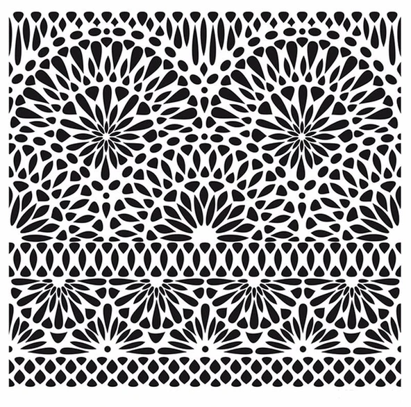 HD103 Home Dekor Stencil 45x45 ürün görseli 1