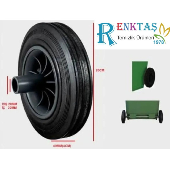 Çöp Konteyneri Tekeri - Resim 2