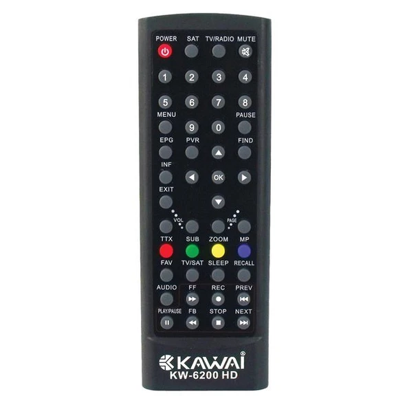 WEKO 31808 Kawai KW-6200 HD Uydu Alıcı Kumandası ürün görseli 1