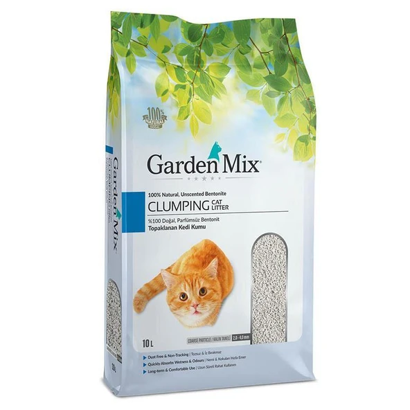 Gardenmix Kokusuz Bentonit Kalın Taneli Kedi Kumu 10 Lt ürün görseli 1