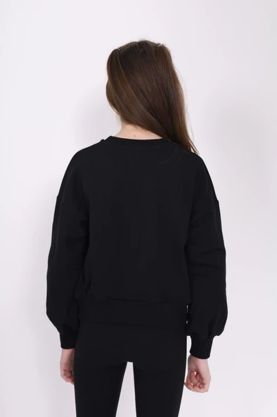 Toontoy Kız Çocuk Baskılı Sweatshirt - Resim 4