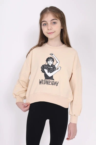 Toontoy Kız Çocuk Baskılı Sweatshirt ürün görseli 1