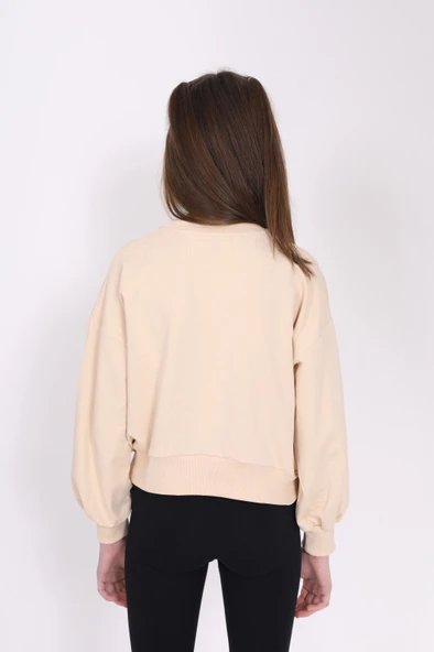 Toontoy Kız Çocuk Baskılı Sweatshirt - Resim 2