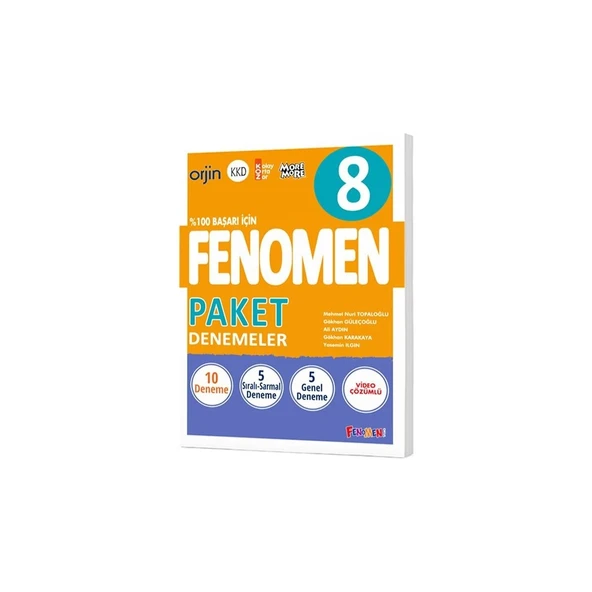 8.Sınıf Fenomen 8 Paket Deneme Fenomen Kitap ürün görseli 1