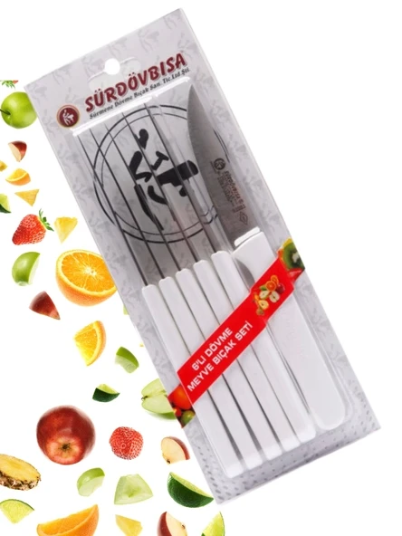 Sürdövbisa 61010 6'lı Meyve Seti (Sivri Uç ) Beyaz ürün görseli 1