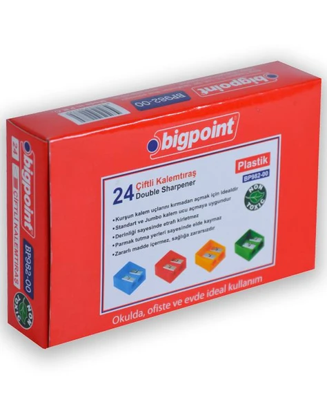 Bigpoint Çiftli Kalemtraş 24lü Kutu BP98200 ürün görseli 1