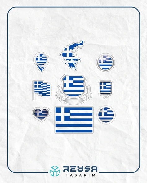 Yunanistan Sticker Set ürün görseli 1