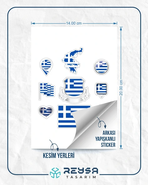 Yunanistan Sticker Set - Resim 2