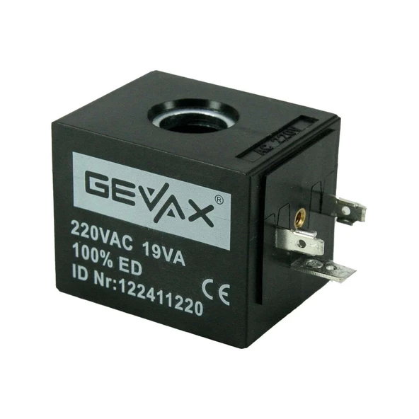 Gevax Valf Ventil Bobin 13.15mm - 12/24/110/220V Ac/Dc ürün görseli 1