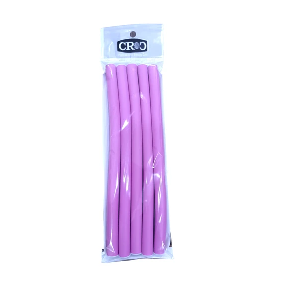 Croc 1241 Sosis Bigudi 5li Pembe Boy:22Cm Çap:1.2Cm ürün görseli 1
