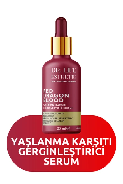 DR. LİFE ESTHETİC RED DRAGON BLOOD YAŞLANMA KARŞITI SERUM 30 ML ürün görseli 1
