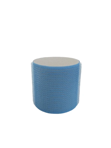 Croc 1208 Mavi Cırtlı Sünger Bigudi 4Lü Çap 6Cm ürün görseli 1
